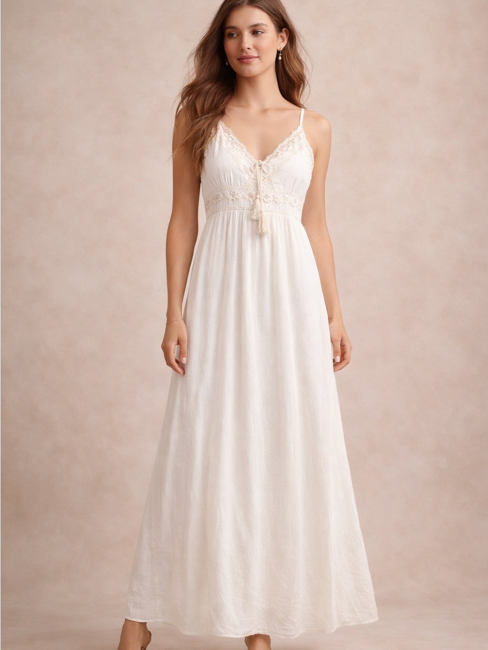 Japna White Boho Maxi Dress NWT | Wedding Summer Beach Style